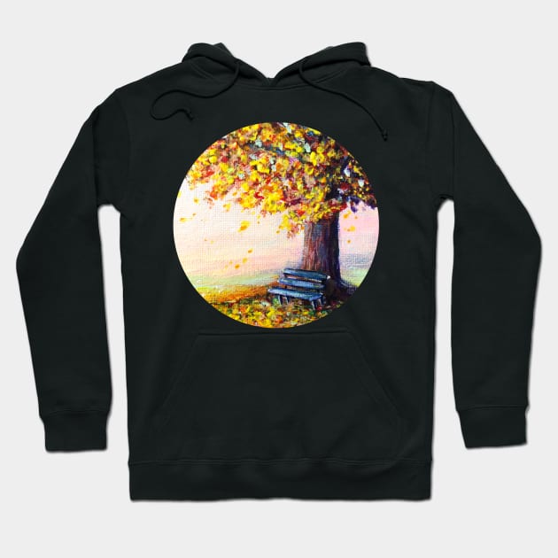 fall leaves red and yellow Hoodie by chandelier2137